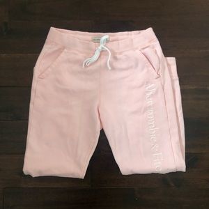 Abercrombie & Fitch Light Pink Joggers